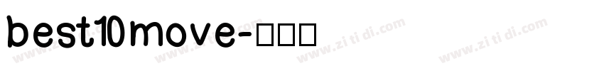 best move字体转换